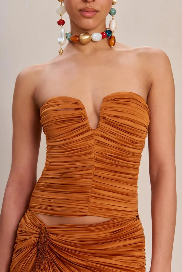 Cult Gaia Maria Top Bourbon Women Tops