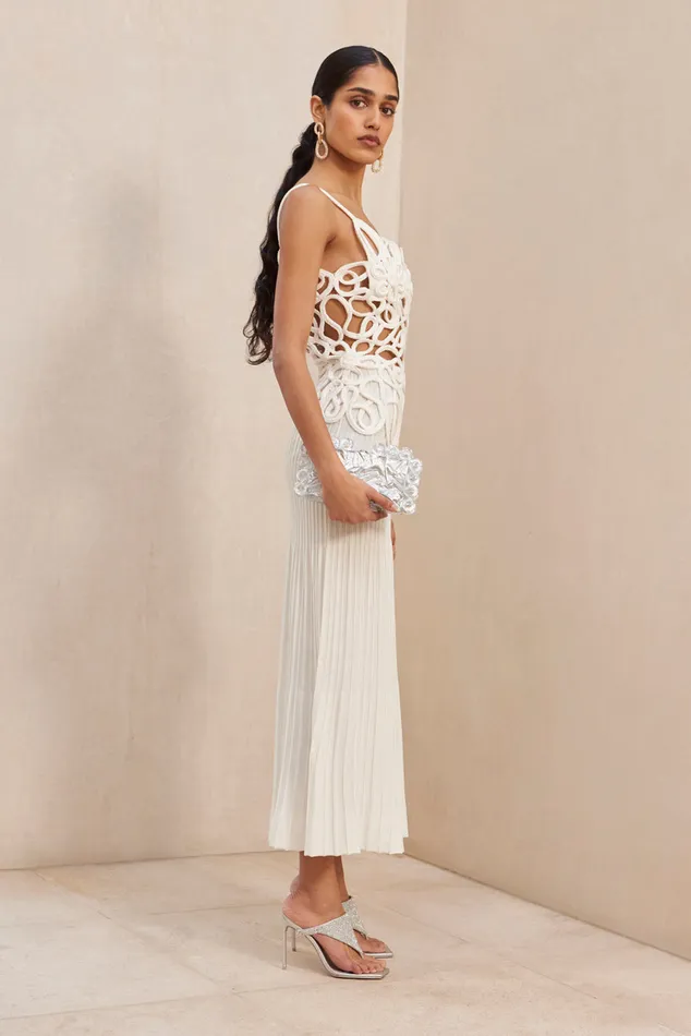 Cult Gaia Nalda Knit Dress Off White Women Dresses Cult Gaia Nalda Knit Dress Off White Women Dresses
