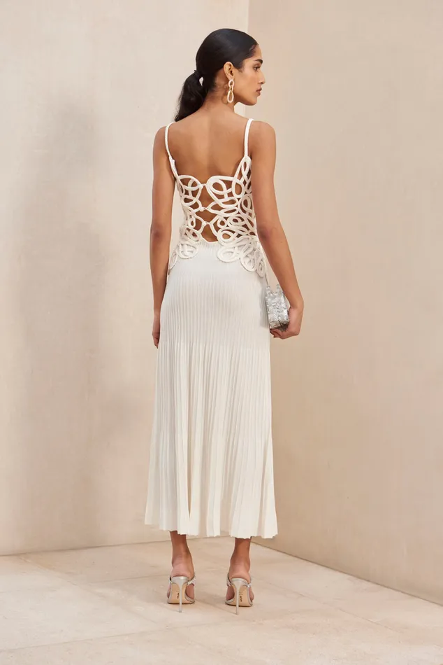Cult Gaia Nalda Knit Dress Off White Women Dresses Cult Gaia Nalda Knit Dress Off White Women Dresses