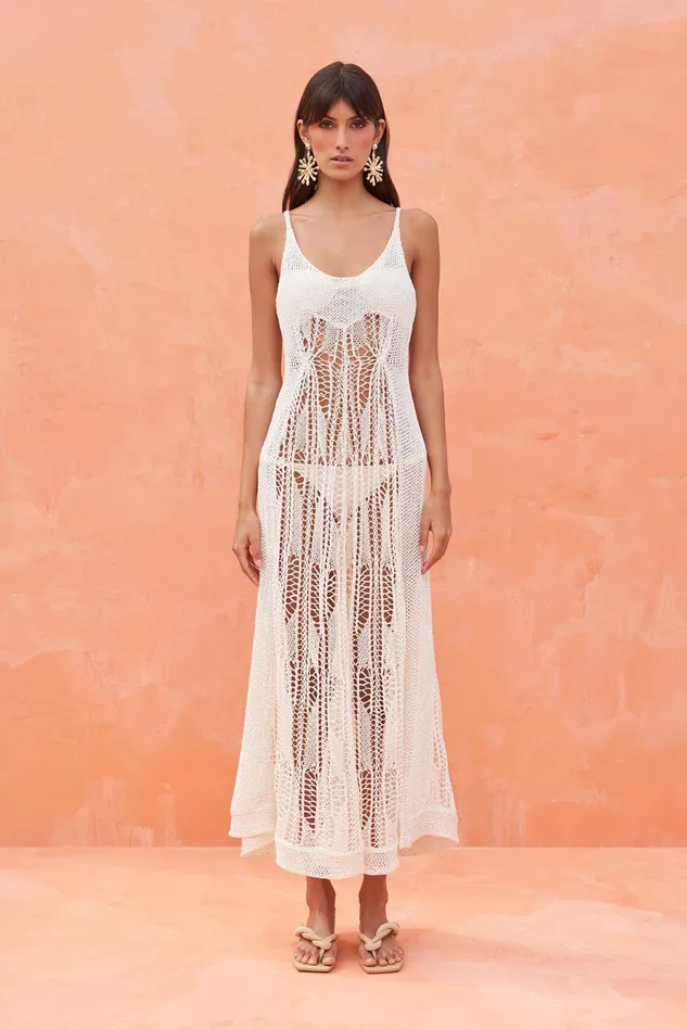 Cult Gaia Vickie Crochet Coverup Off White Women Cover Ups Cult Gaia Vickie Crochet Coverup Off White Women Cover Ups