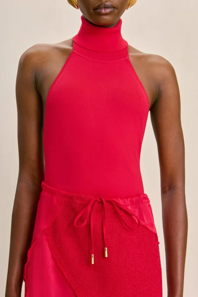 Cult Gaia Wake Knit Top Lollipop Women Knits