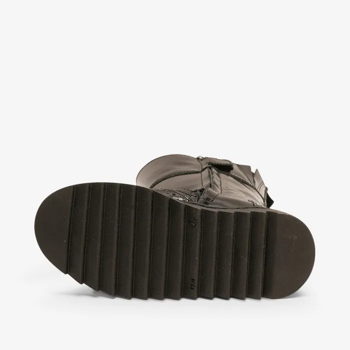 danielle tex black polido Black KIDS Boots bisgaardshoes
