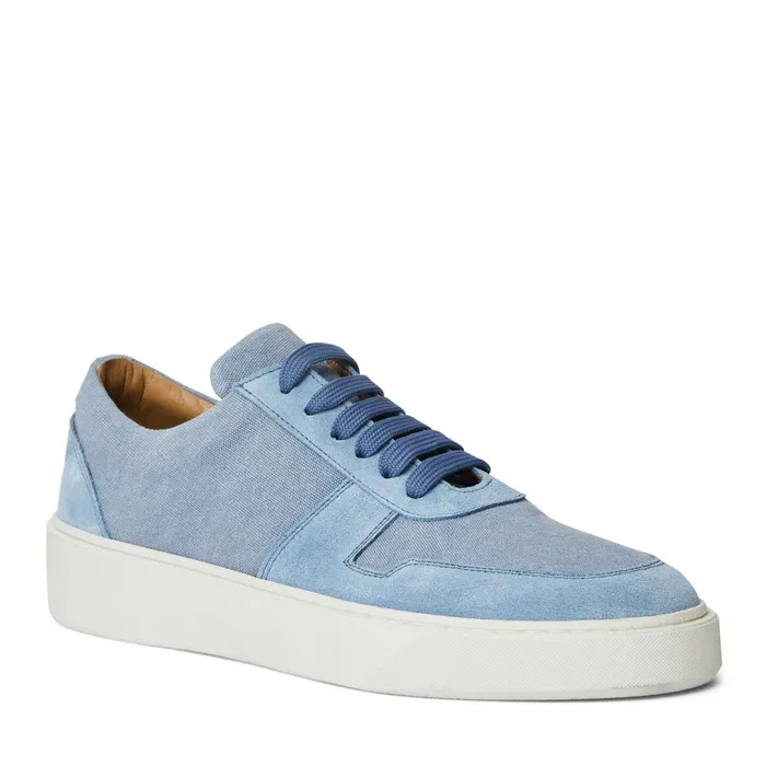 Darian Sneaker Light Blue Canvas Men Bruno Magli Sneakers