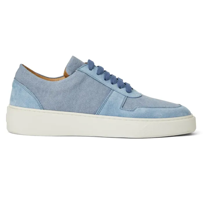 Darian Sneaker Light Blue Canvas Men Bruno Magli Sneakers