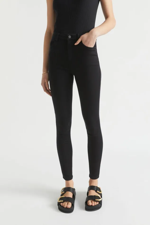 Denim Woman Seed Heritage Core High Waist Skinny Jean Black