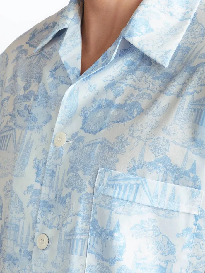Derek Rose Classic Fit Pajamas Ledbury 77 Cotton Batiste White Men Cotton Pajamas