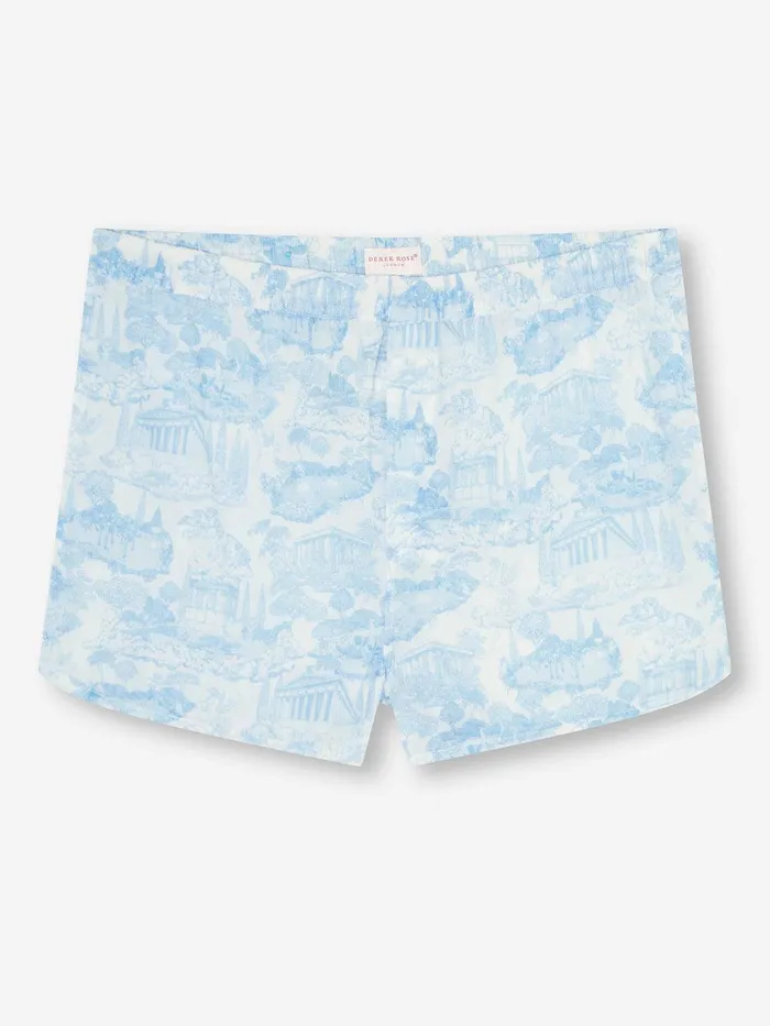 Derek Rose Modern Fit Boxers Ledbury 77 Cotton Batiste White Men Modern Fit Boxer Shorts