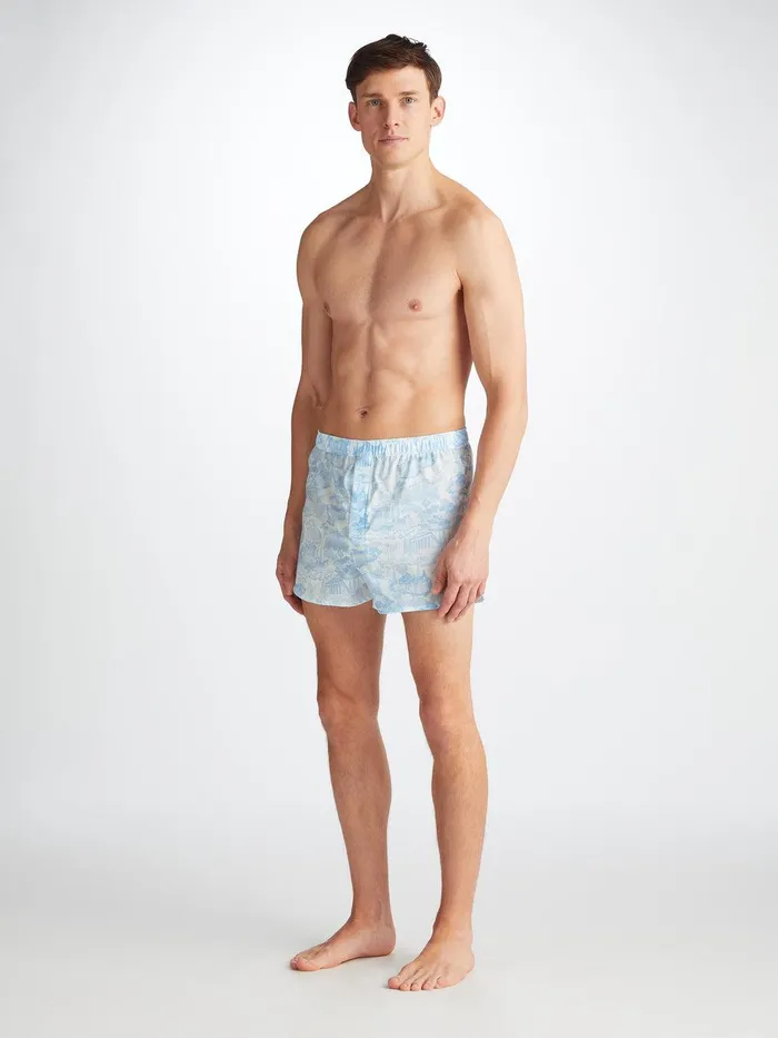 Derek Rose Modern Fit Boxers Ledbury 77 Cotton Batiste White Men Modern Fit Boxer Shorts
