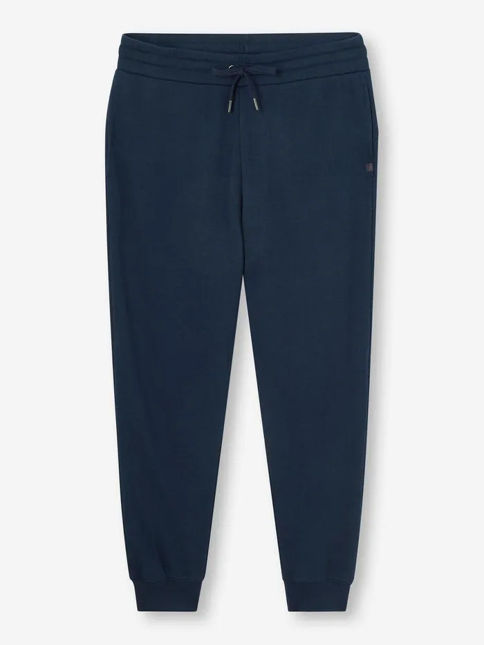 Derek Rose Sweatpants Quinn Cotton Modal Stretch Navy Women Casual Pants