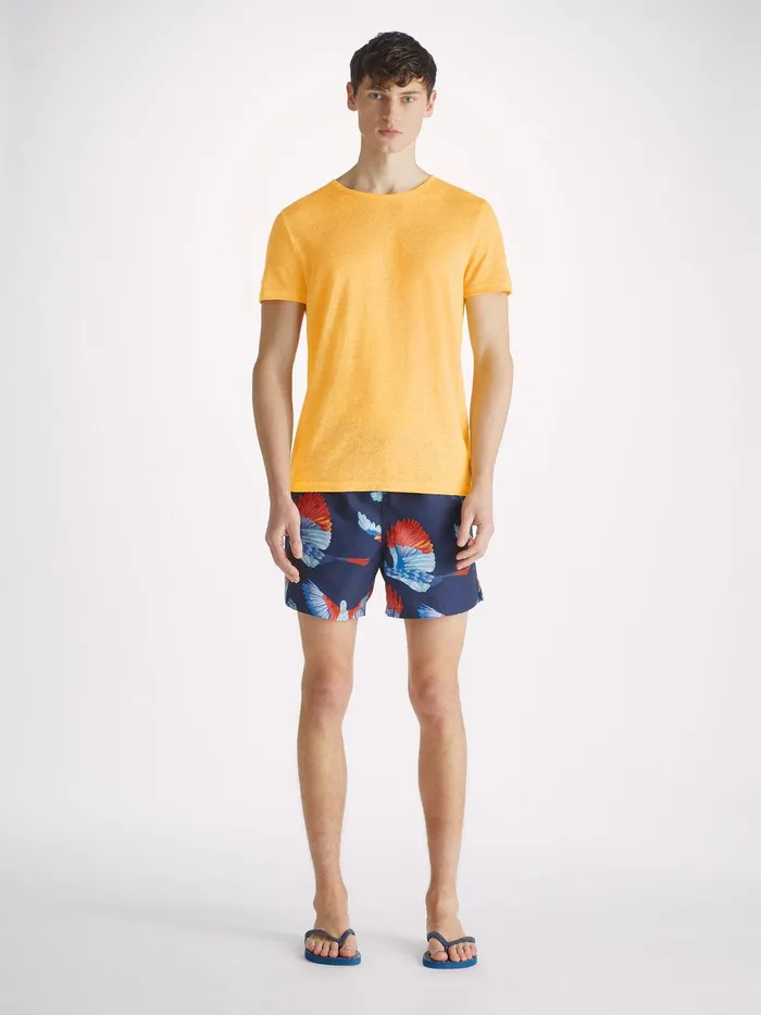 Derek Rose TShirt Jordan Linen Sunflower Men Short Sleeve TShirts