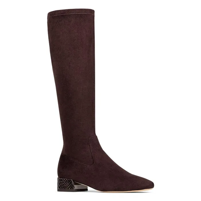 Donald Pliner Boot DOLORES KNEEHIGH Dark Brown Suede 8211 Women Donald Pliner Boot DOLORES KNEEHIGH Dark Brown Suede 8211 Women