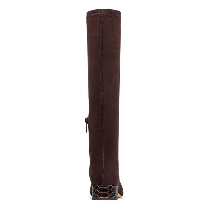 Donald Pliner Boot DOLORES KNEEHIGH Dark Brown Suede 8211 Women Donald Pliner Boot DOLORES KNEEHIGH Dark Brown Suede 8211 Women
