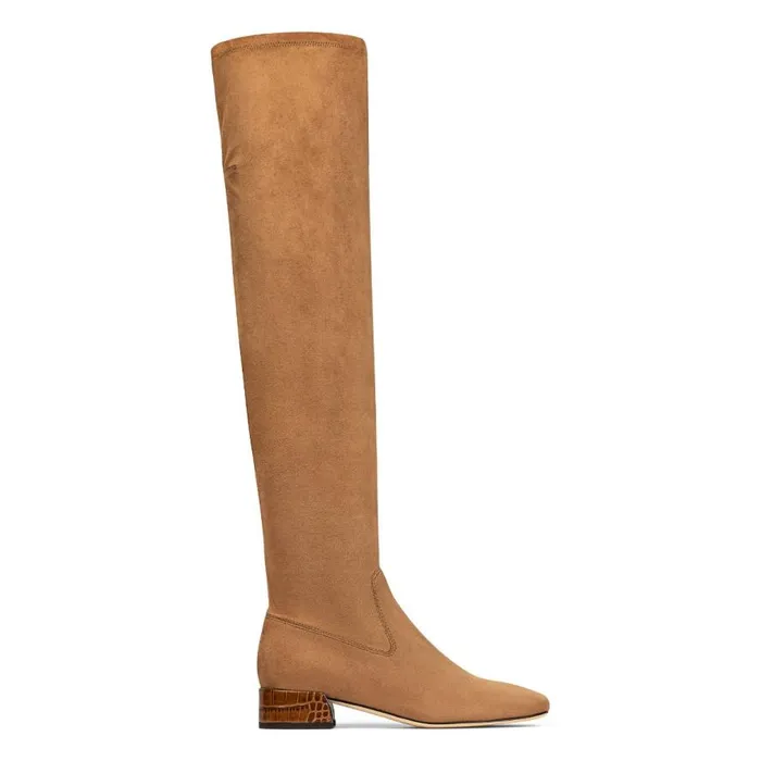 Donald Pliner Boot DOLORES OVERTHEKNEE Saddle Suede 8211 Women Donald Pliner Boot DOLORES OVERTHEKNEE Saddle Suede 8211 Women