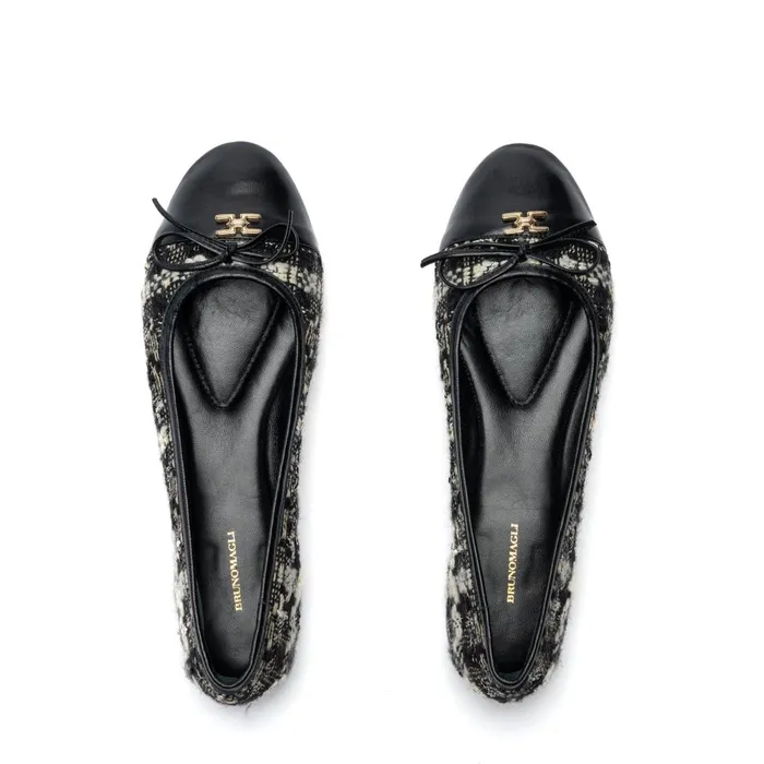 Donatella Ballet Flat Tweed Women Bruno Magli Flats and Loafers