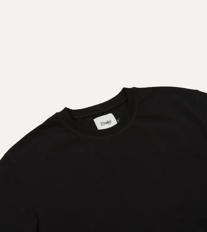 Drake039s Black Cotton Crew Neck Hiking TShirt Men TShirts