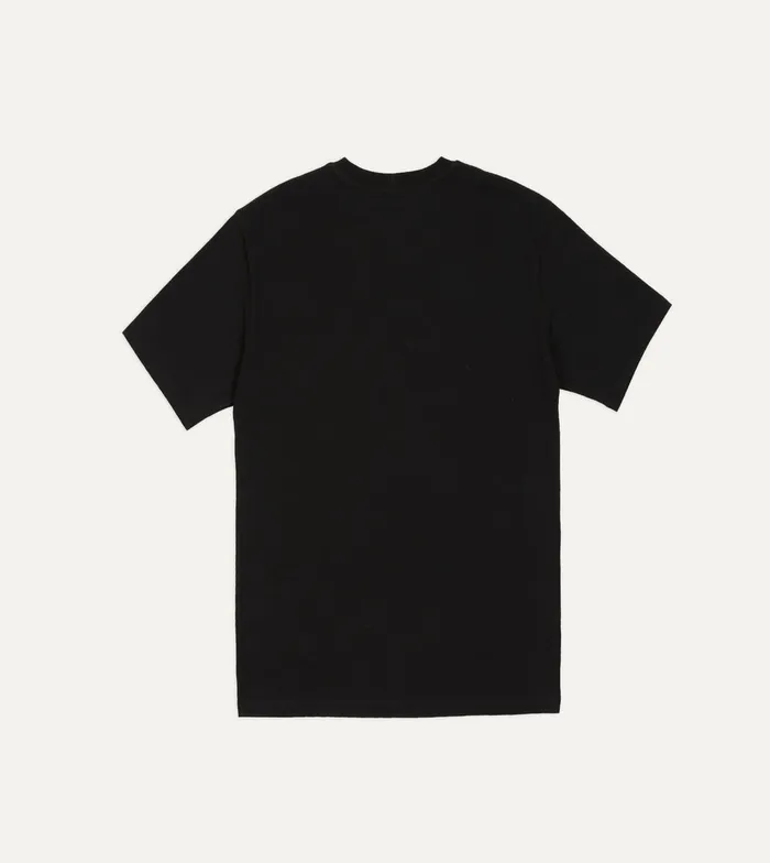 Drake039s Black Cotton Crew Neck Hiking TShirt Men TShirts