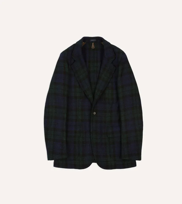 Drake039s Blackwatch Harris Tweed Games Blazer Mk Vii Men Blazers