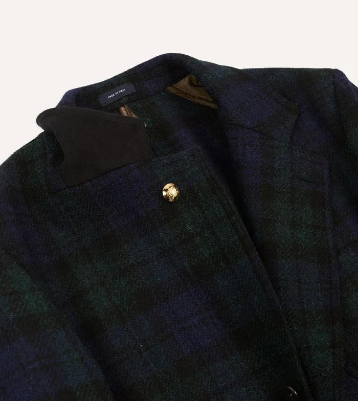 Drake039s Blackwatch Harris Tweed Games Blazer Mk Vii Men Blazers