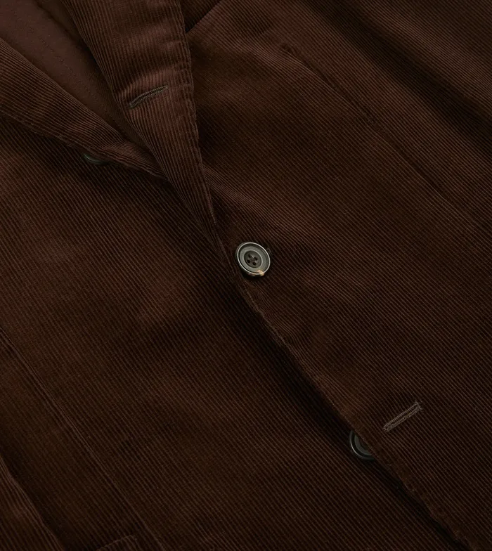 Drake039s Brown MidWale Cotton Corduroy Tailored Jacket Men Suits