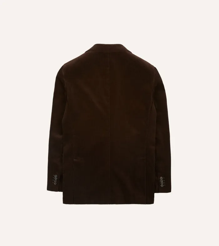 Drake039s Brown MidWale Cotton Corduroy Tailored Jacket Men Suits