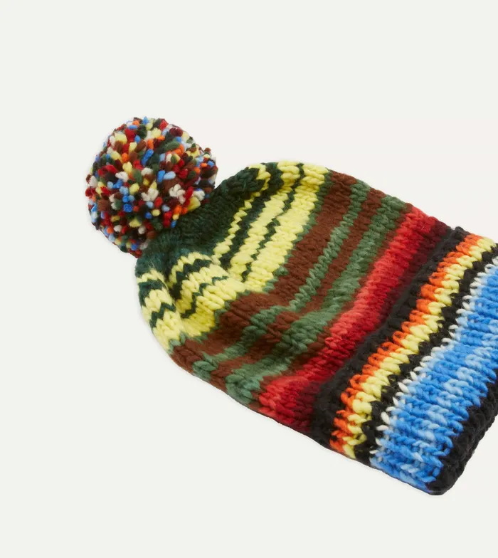 Drake039s Chamula For Green Serape Merino Knit Cap Men Hats