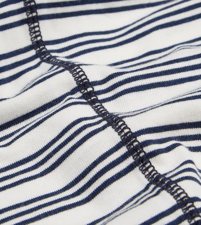 Drake039s Ecru And Navy Triple Stripe Cotton Crew Neck Hiking TShirt Men TShirts