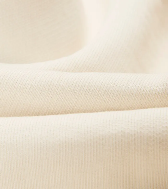 Drake039s Ecru Cotton Quarter Zip Sweatshirt Men Polos and Sweatshirts