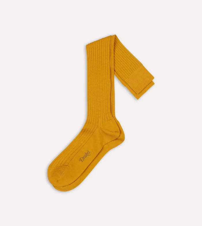 Drake039s Gold Wool OverTheCalf Socks Men Boxer Shorts and Socks