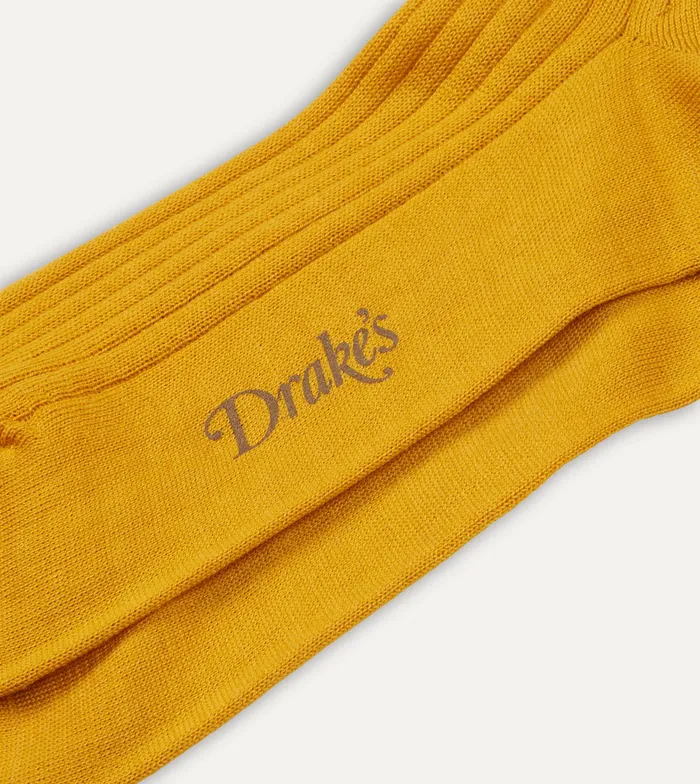 Drake039s Gold Wool OverTheCalf Socks Men Boxer Shorts and Socks