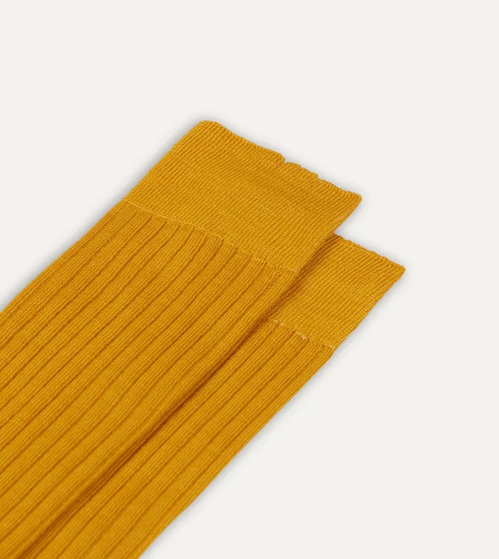 Drake039s Gold Wool OverTheCalf Socks Men Boxer Shorts and Socks