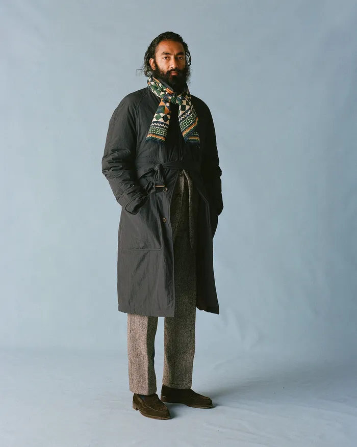 Drake039s Grey Harris Tweed One Pleat Games Trousers Men Trousers