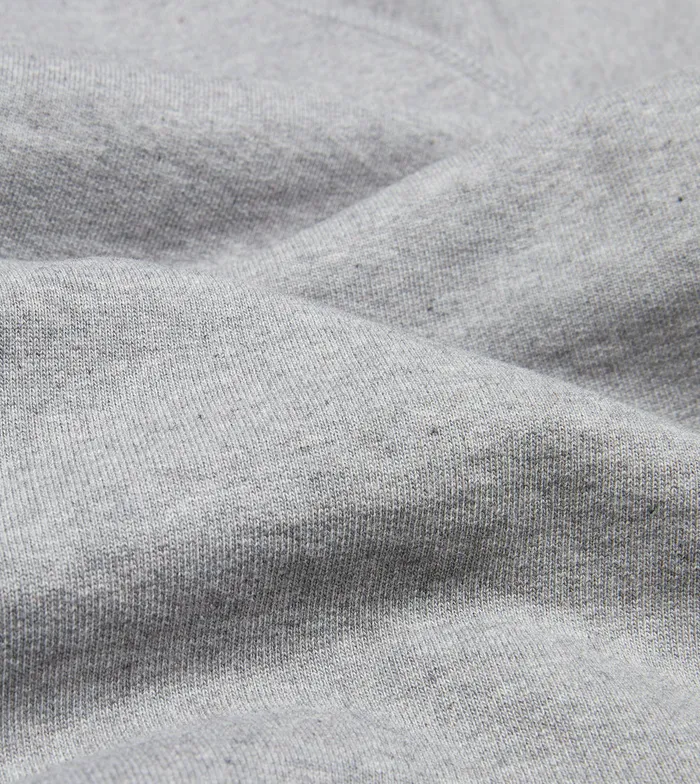 Drake039s Grey Melange Cotton Hooded Sweatshirt Men Polos and Sweatshirts