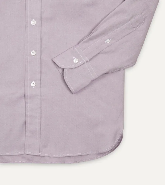 Drake039s Lilac Pinpoint Oxford Cotton Cloth ButtonDown Shirt Men Pinpoint Oxford Shirts