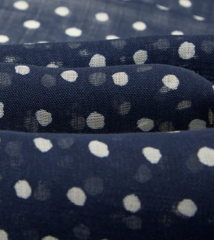 Drake039s Navy Polka Dot Wool Scarf Men Scarves