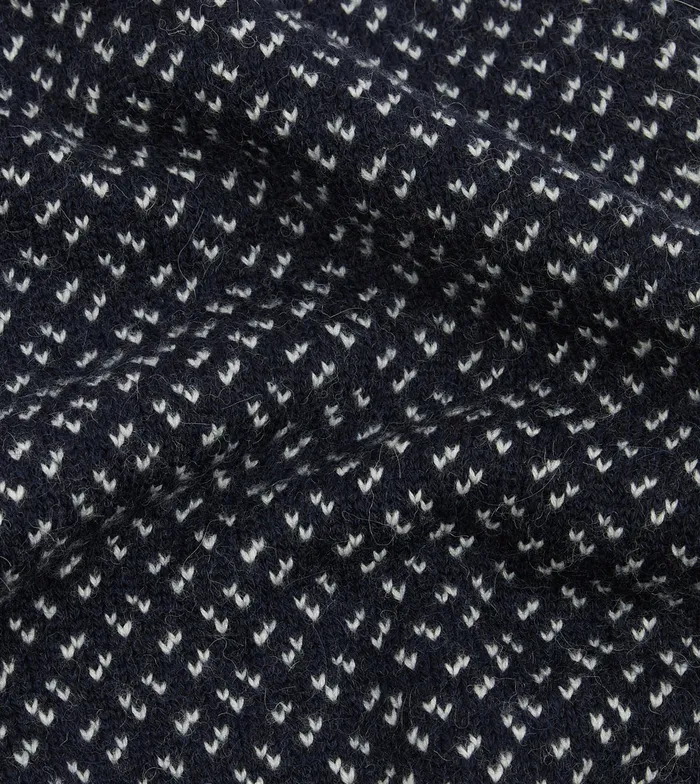 Drake039s Norwegian Birdseye Wool Alpaca Crew Neck Jumper Men Knitwear