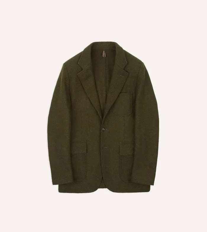 Drake039s Olive Harris Tweed Games Blazer Mk Vii Men Blazers