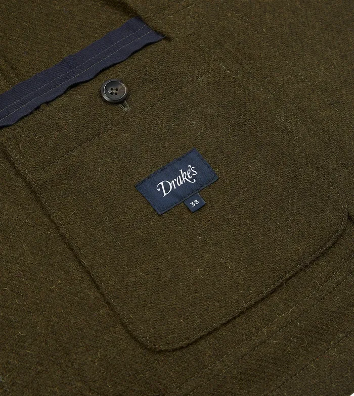 Drake039s Olive Harris Tweed Games Blazer Mk Vii Men Blazers