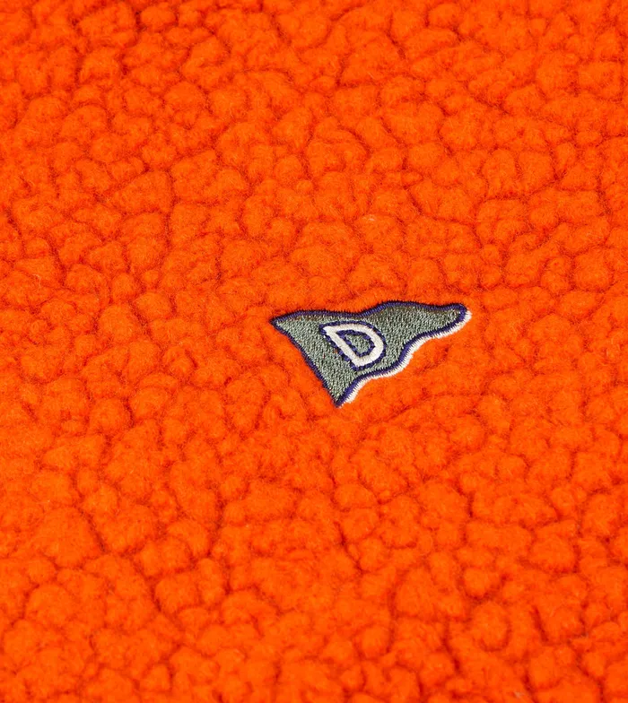 Drake039s Orange Boucle Wool Zip Fleece Jacket Men Fleeces