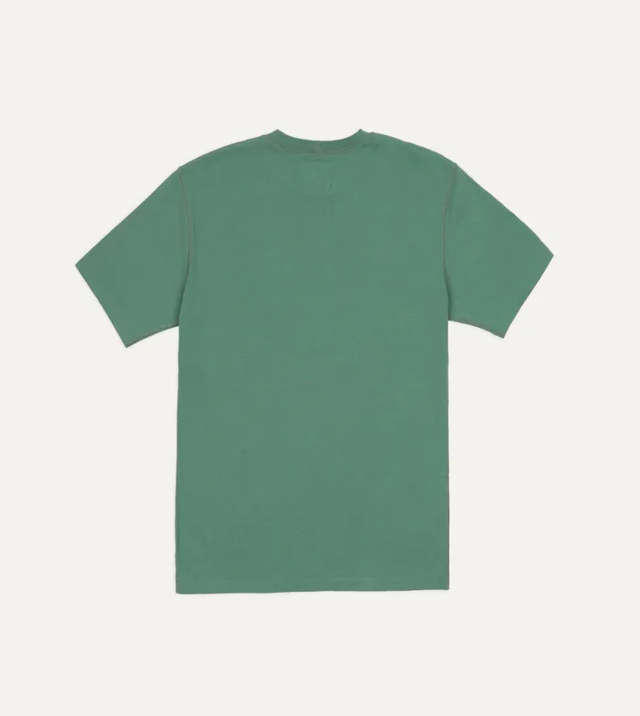 Drake039s Sage Green Cotton Crew Neck Hiking TShirt Men TShirts