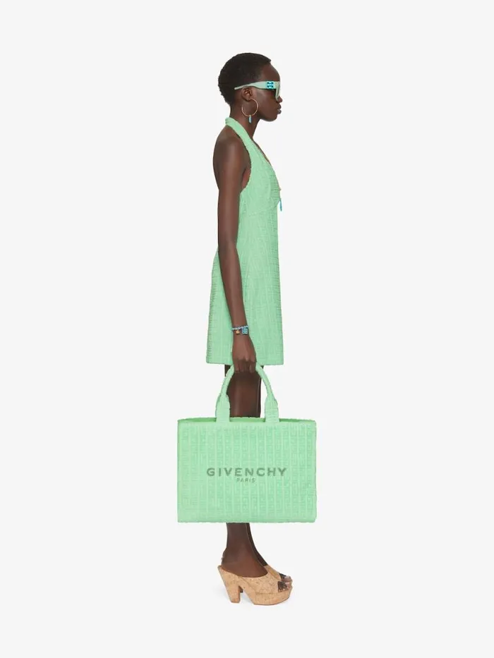 Dress In 4g Cotton Towelling Aqua Green Women Givenchy Dresses