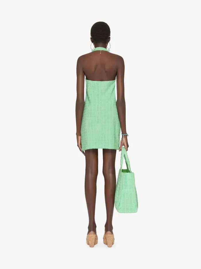 Dress In 4g Cotton Towelling Aqua Green Women Givenchy Dresses