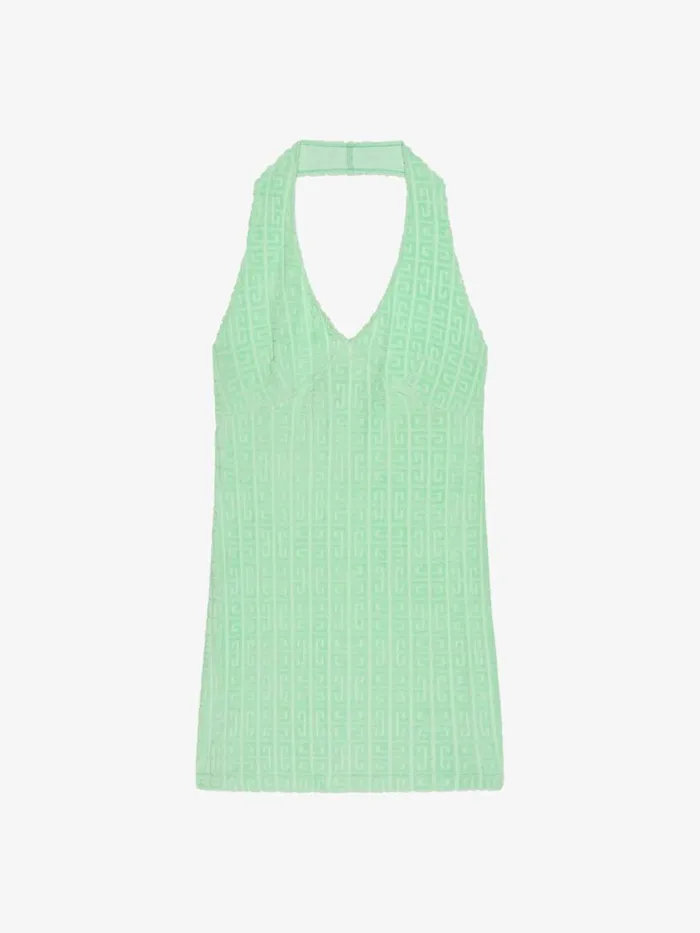 Dress In 4g Cotton Towelling Aqua Green Women Givenchy Dresses