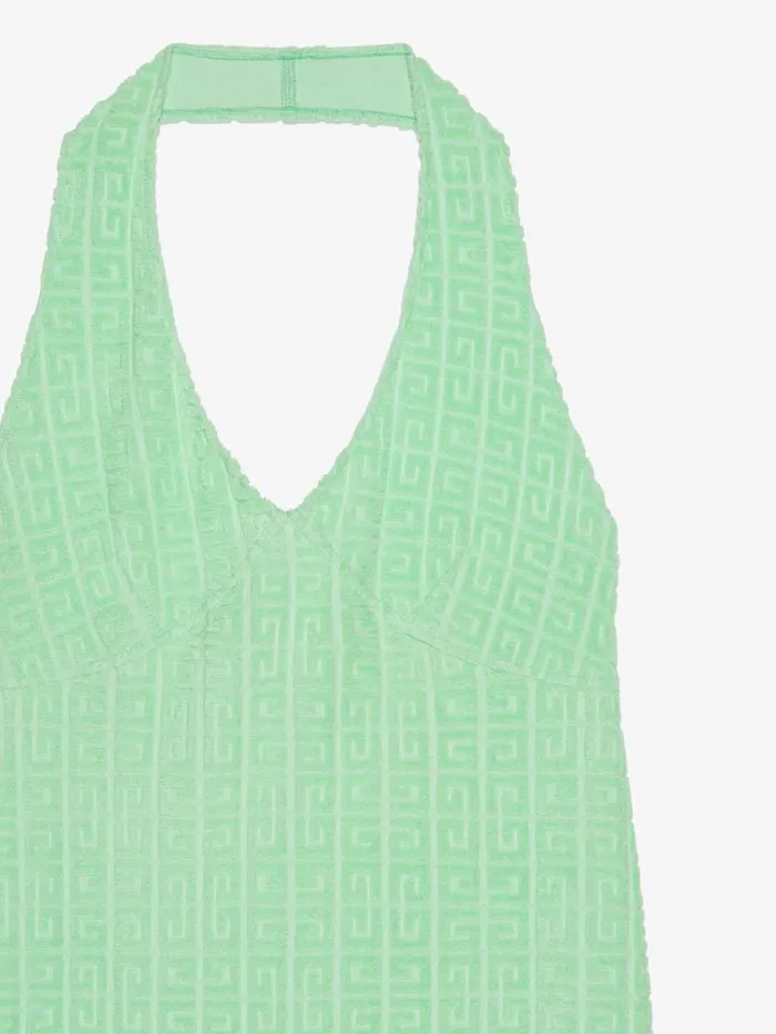 Dress In 4g Cotton Towelling Aqua Green Women Givenchy Dresses