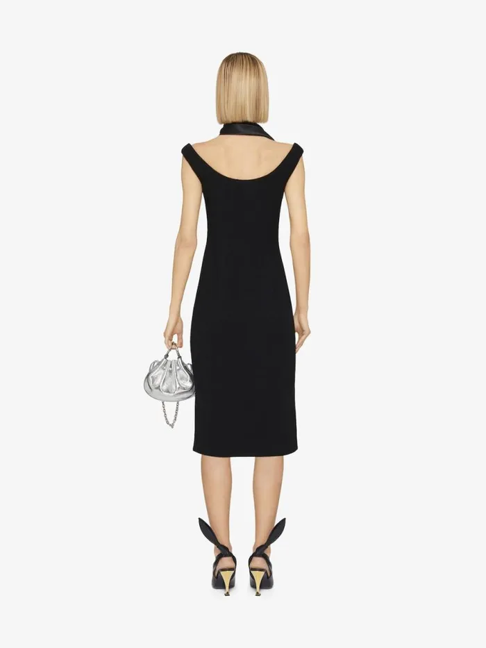 Dress In Wool With Swallow Collar Black Women Givenchy Dresses