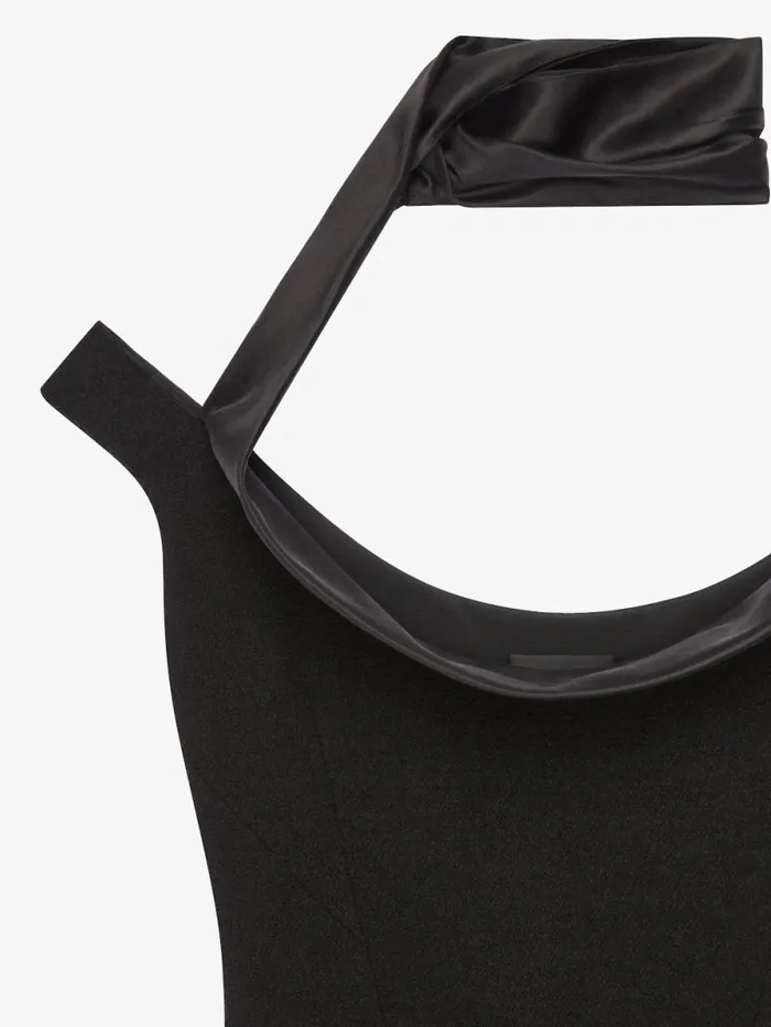 Dress In Wool With Swallow Collar Black Women Givenchy Dresses