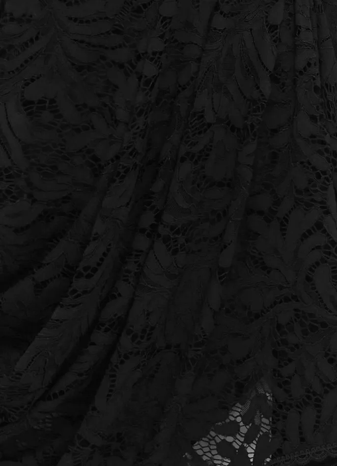 Dresses and Jumpsuits Women LEO LIN Caitlin Lace Draped Mini Dress 8211 Ebony
