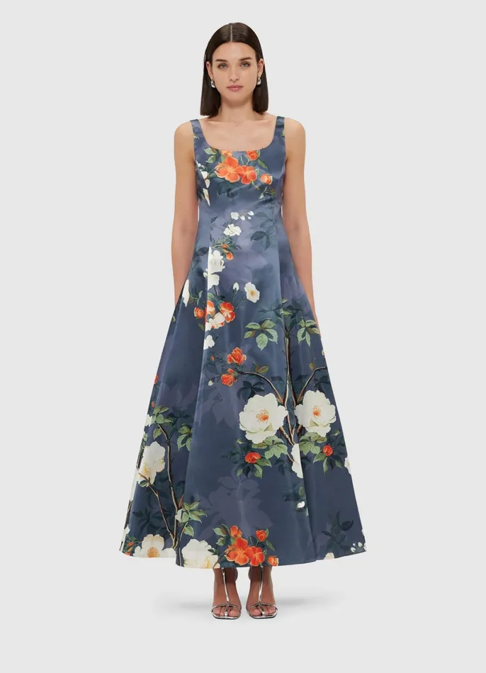 Dresses and Jumpsuits Women LEO LIN Charlotte Maxi Dress 8211 Pear Blossom Print