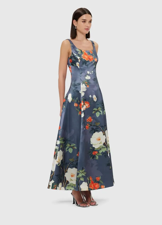 Dresses and Jumpsuits Women LEO LIN Charlotte Maxi Dress 8211 Pear Blossom Print