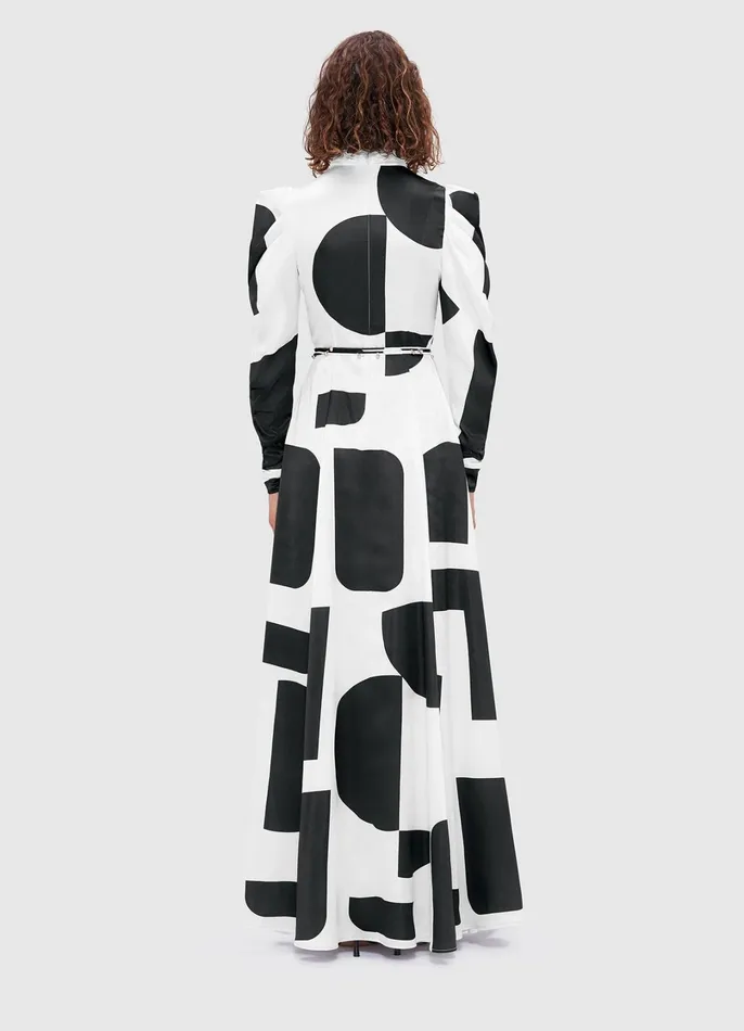 Dresses and Jumpsuits Women LEO LIN Kaleida High Neck Maxi Dress 8211 Geo Print