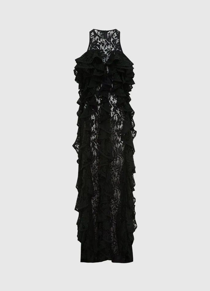 Dresses and Jumpsuits Women LEO LIN Lori Lace Maxi Dress 8211 Ebony